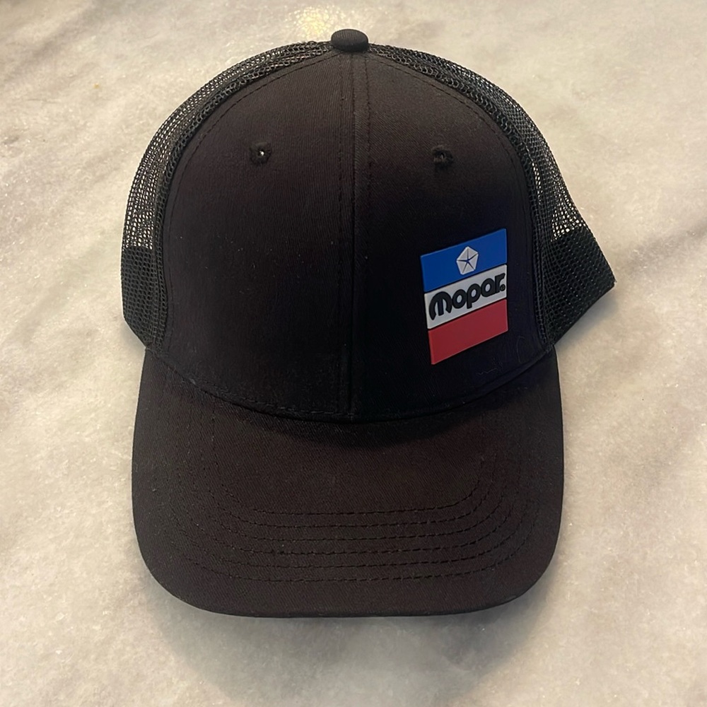 Black Mopar hat. Adjustable.